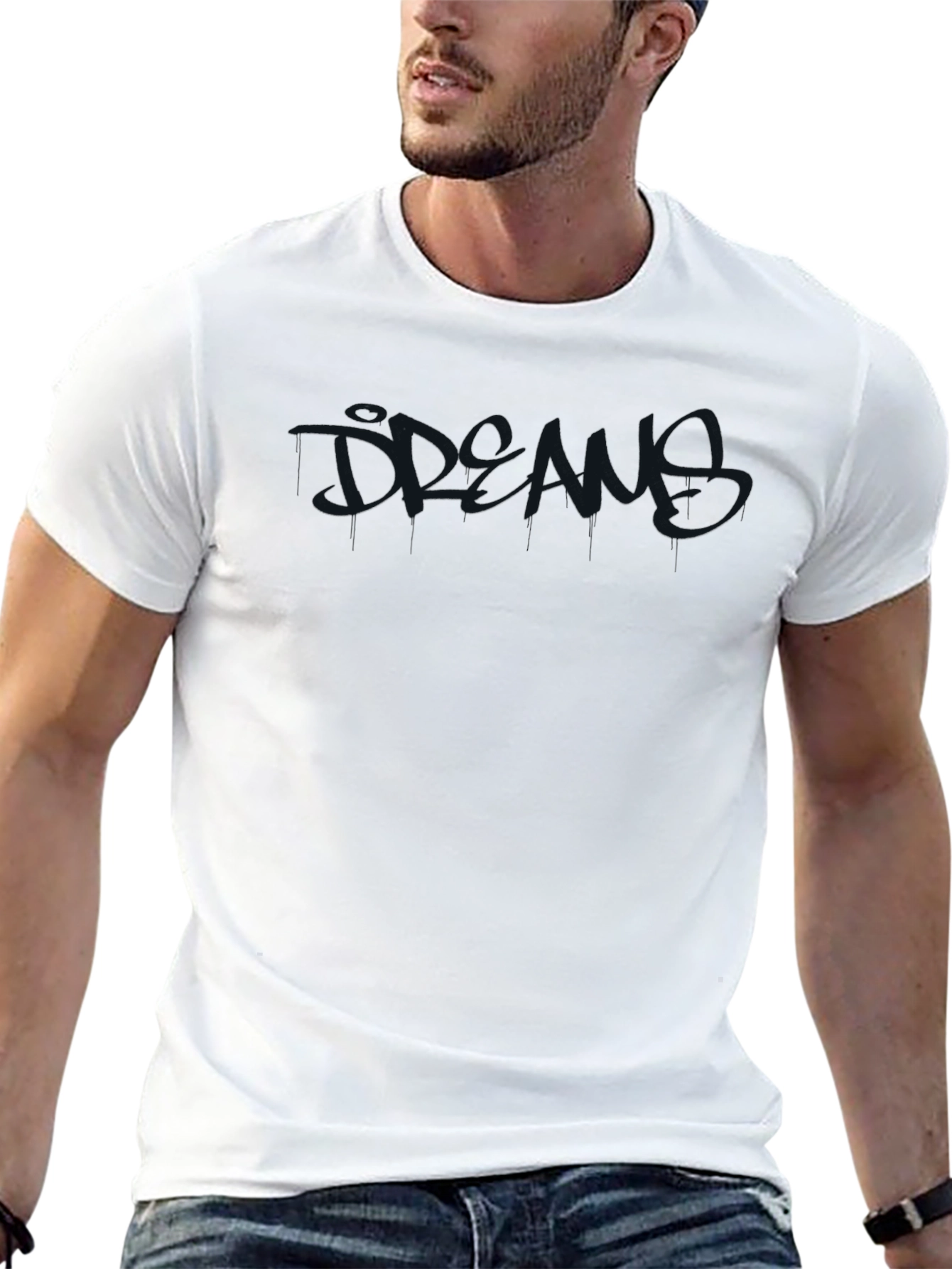 Mens Black Graphic T-Shirt