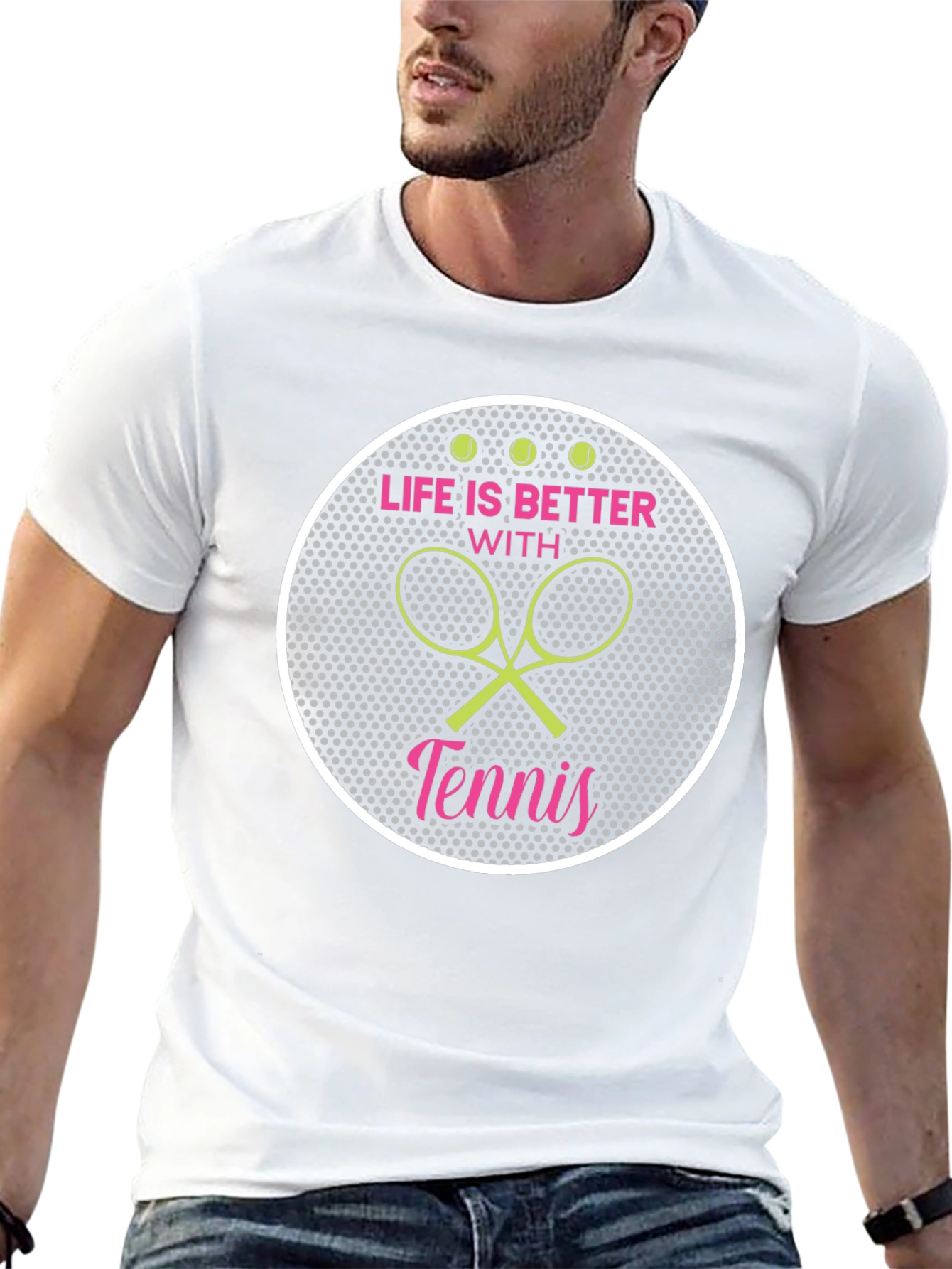 Life is Better with Tennis Graphic Tee