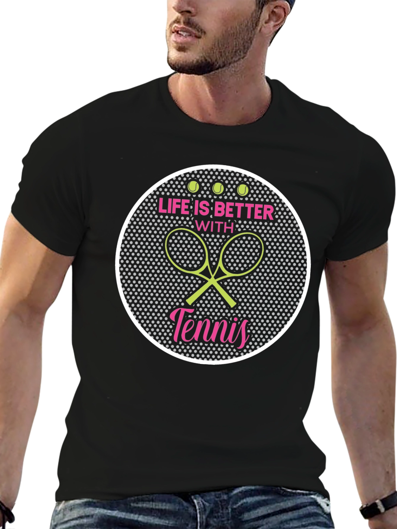 Life is Better with Tennis Graphic Tee