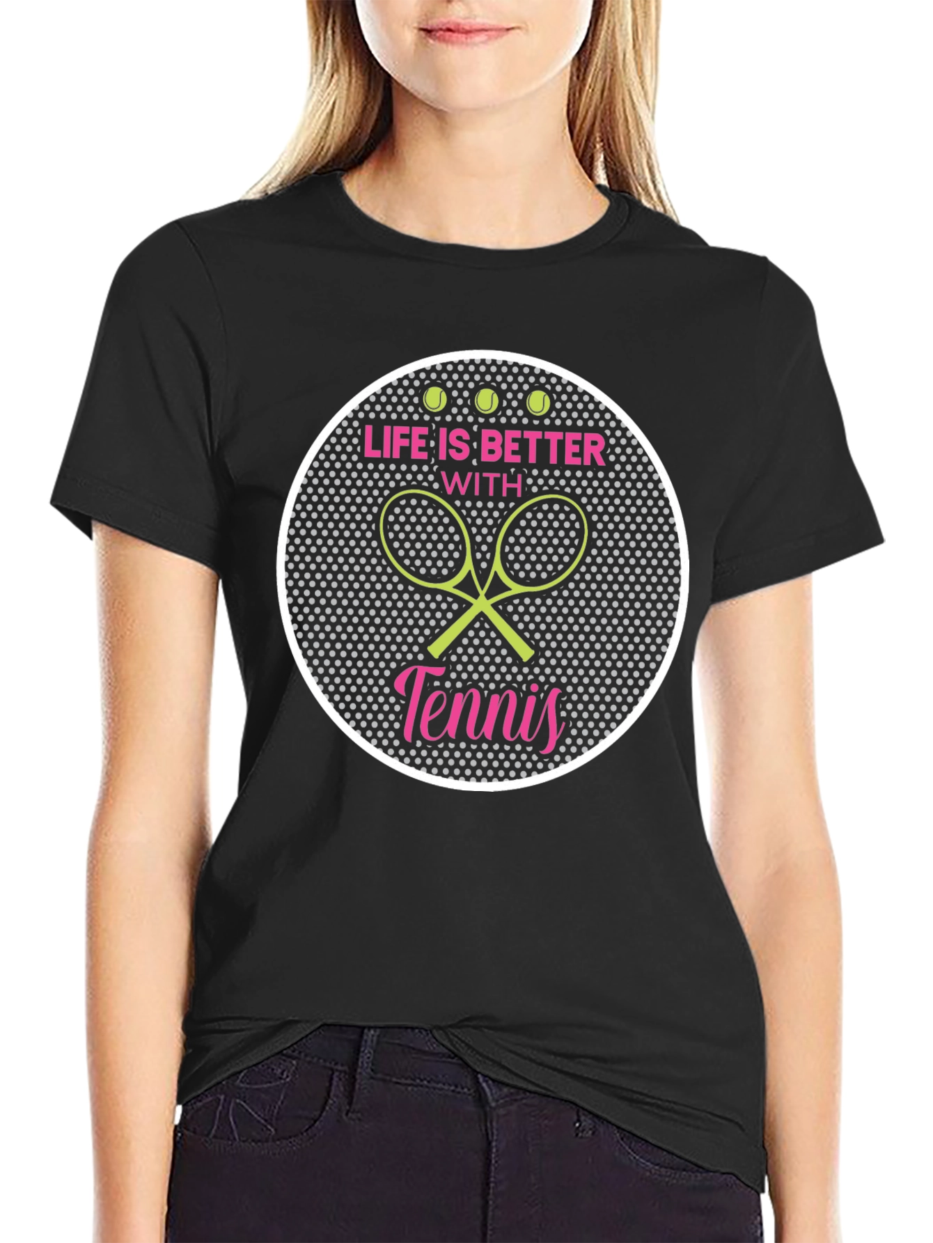 Life is Better with Tennis Graphic Tee