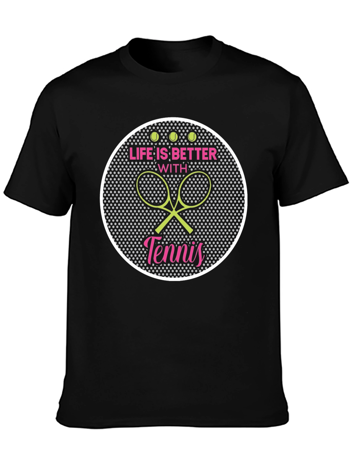 Life is Better with Tennis Graphic Tee