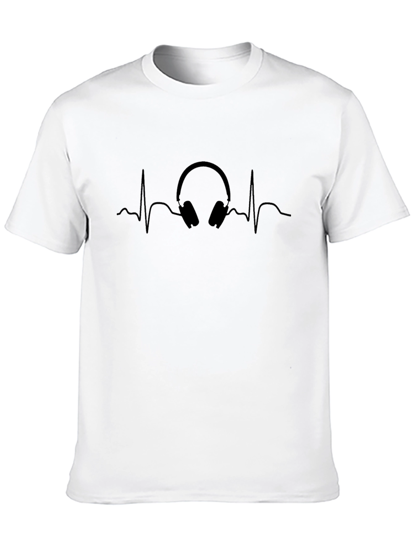 Headphone Heartbeat T-Shirt - Music Lover Tee