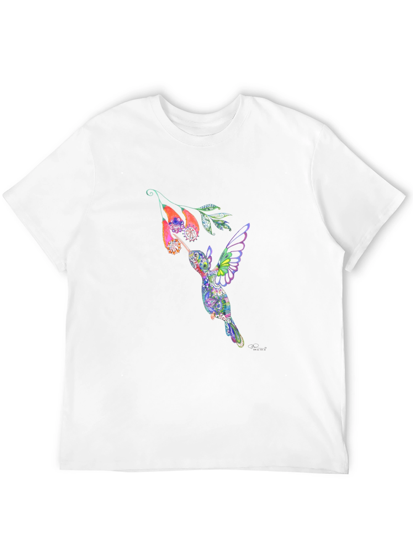 Hummingbird Graphic Black T-Shirt
