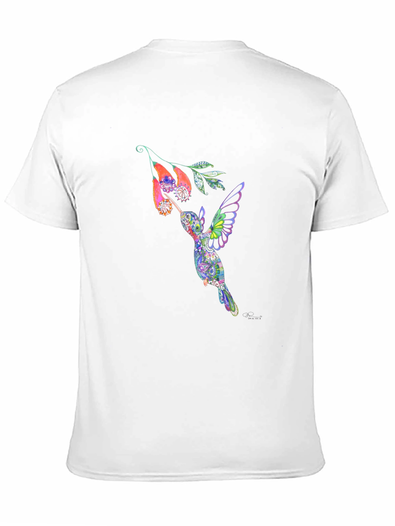 Hummingbird Graphic Black T-Shirt
