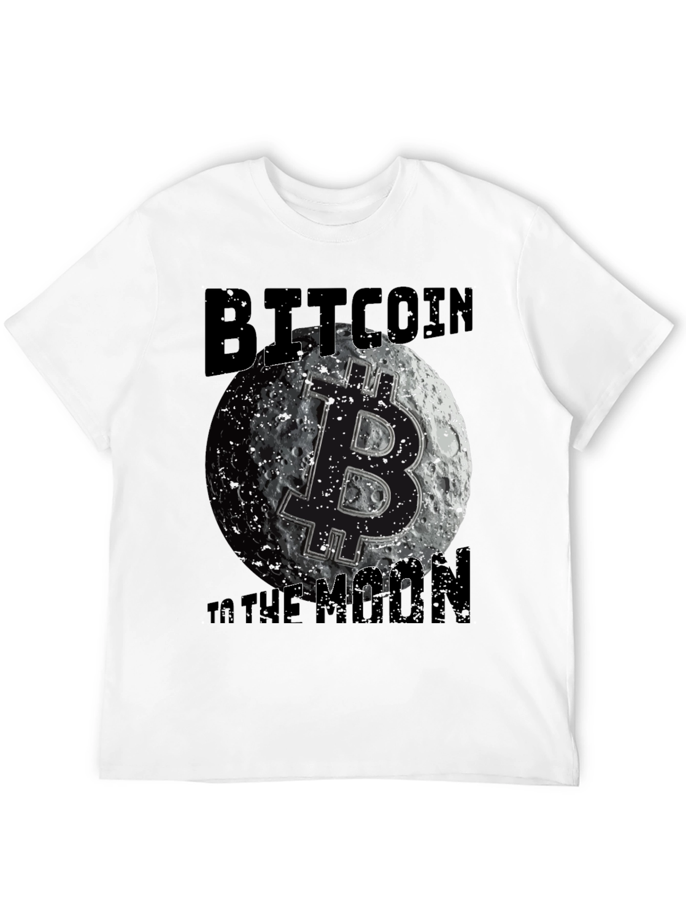 Bitcoin To The Moon Graphic Tee Crypto T-Shirt
