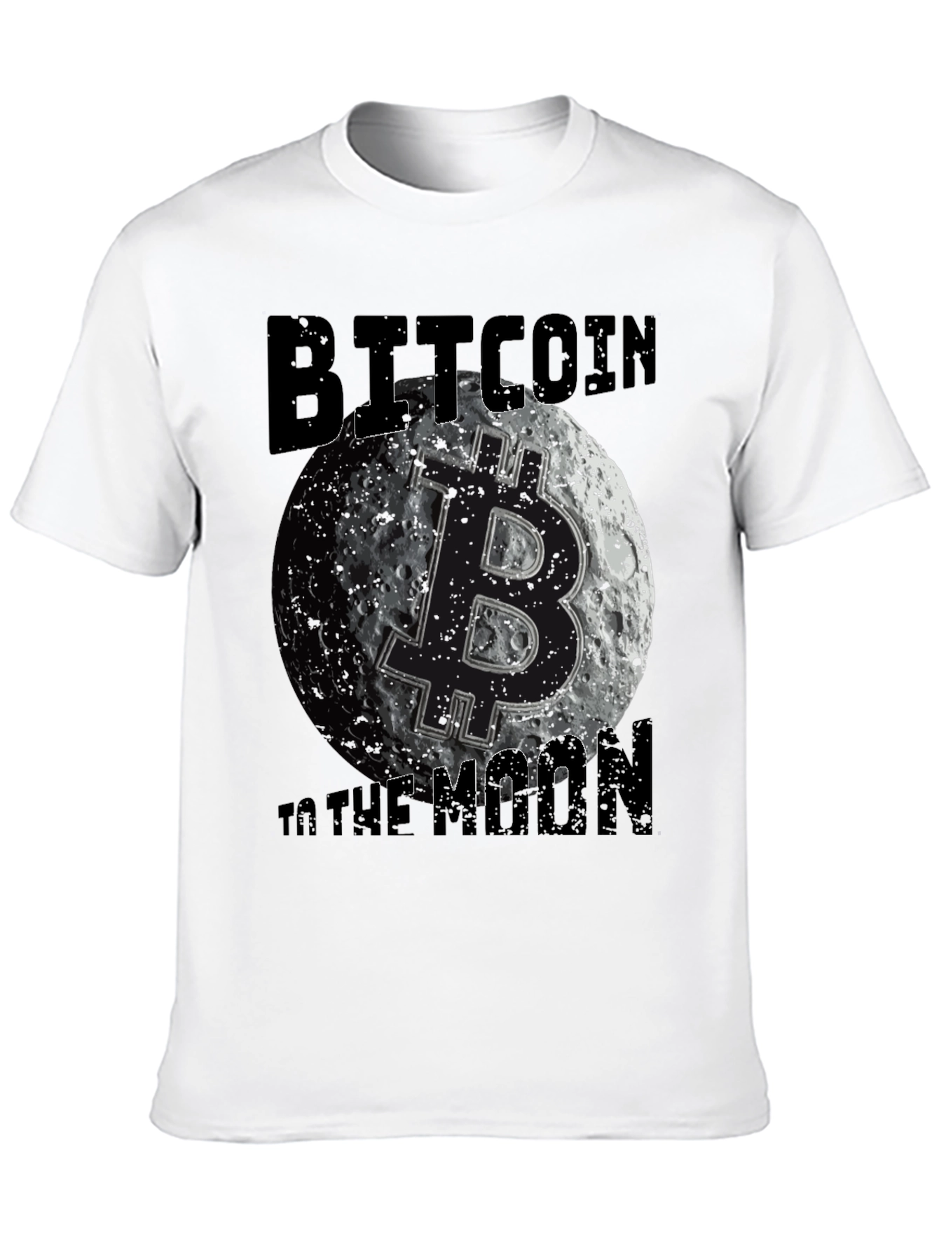 Bitcoin To The Moon Graphic Tee Crypto T-Shirt