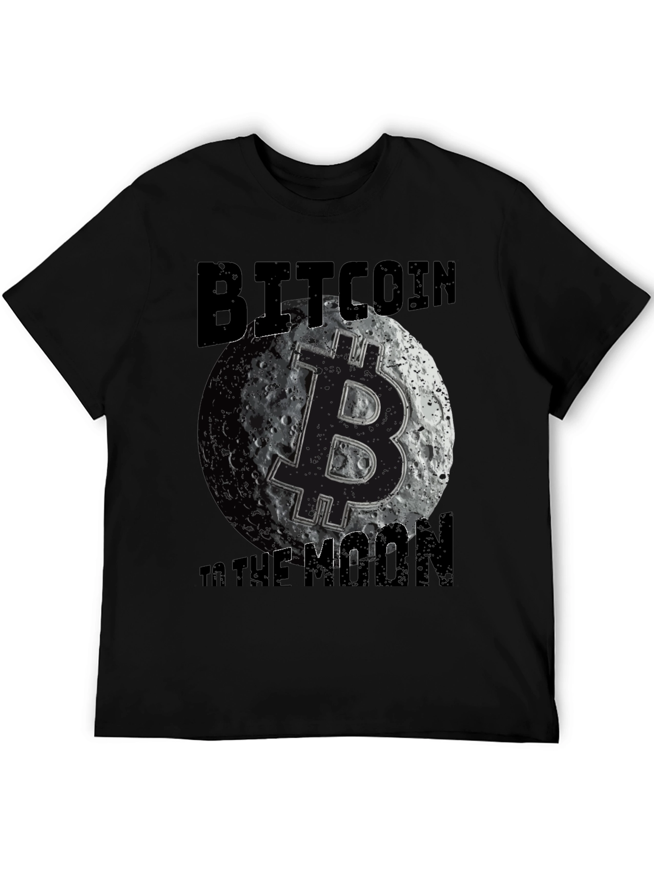 Bitcoin To The Moon Graphic Tee Crypto T-Shirt