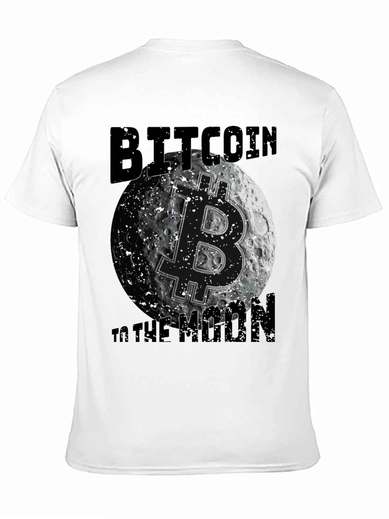 Bitcoin To The Moon Graphic Tee Crypto T-Shirt