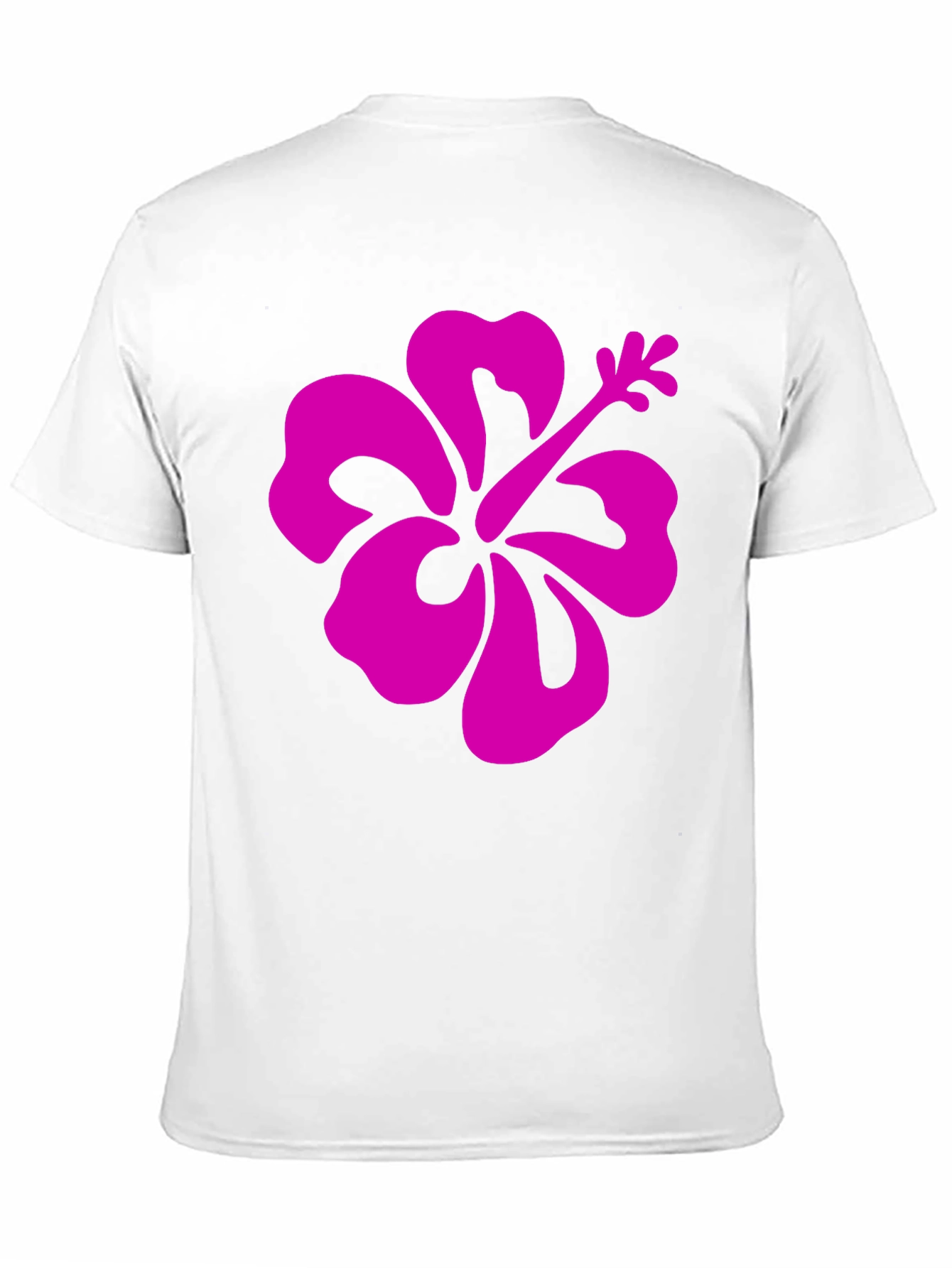 Hibiscus Graphic Tee - Casual Black T-Shirt