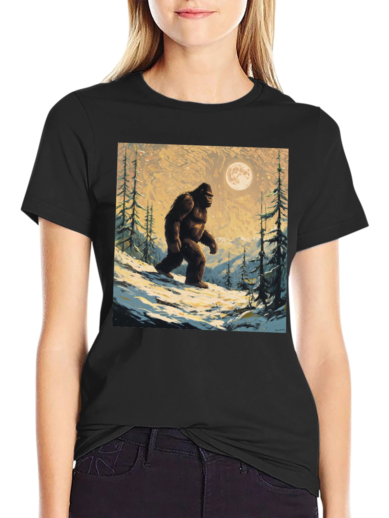 Bigfoot Moon T-Shirt