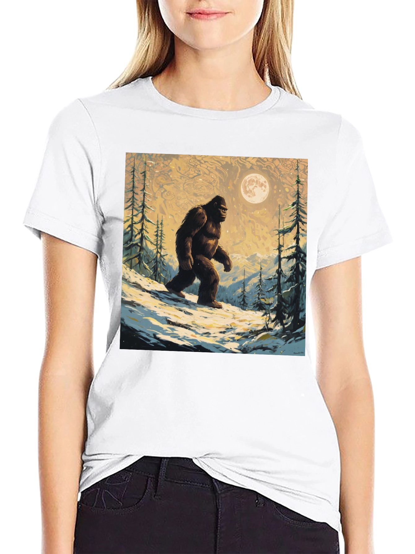 Bigfoot Moon T-Shirt