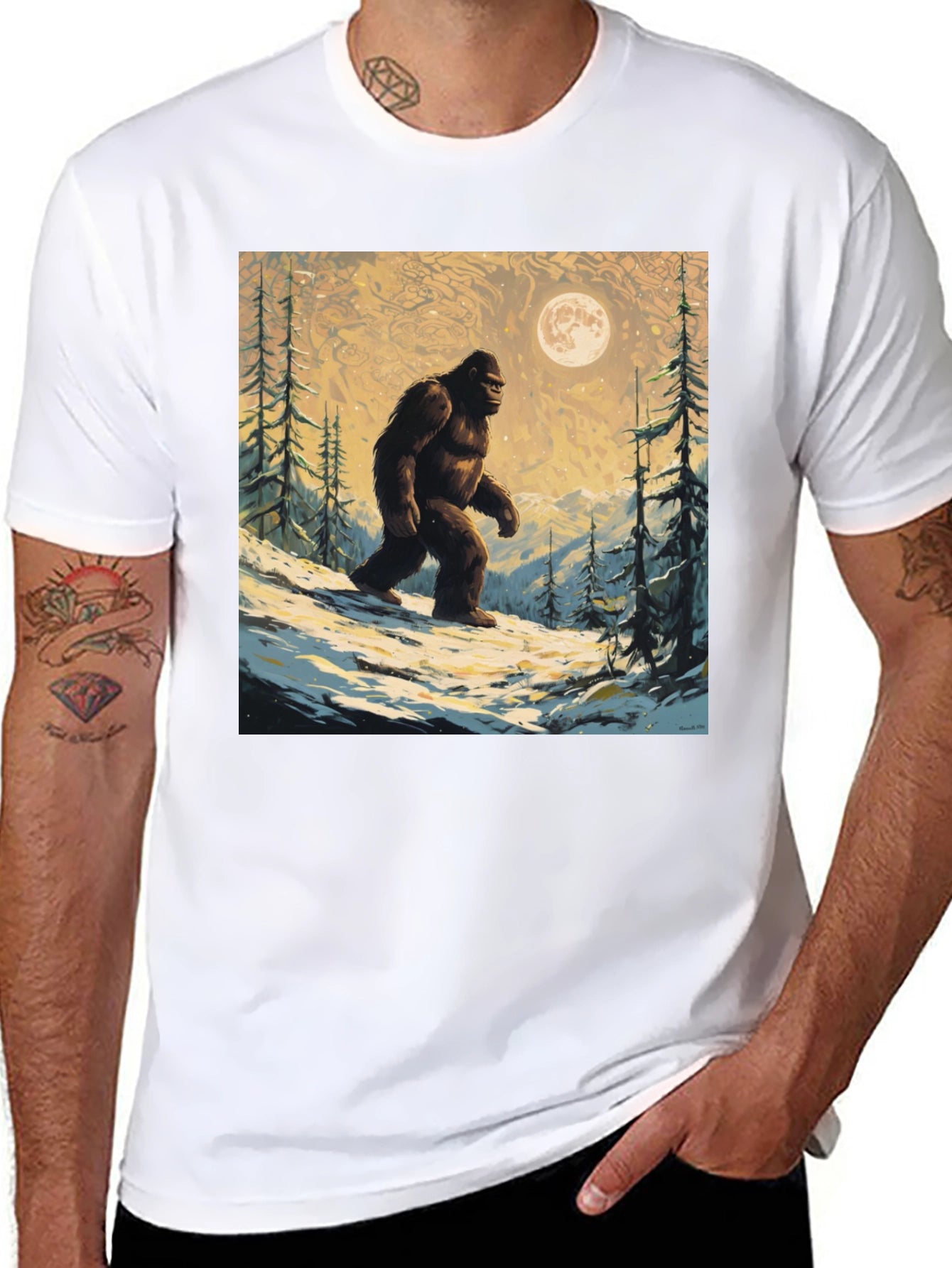 Bigfoot Moon T-Shirt