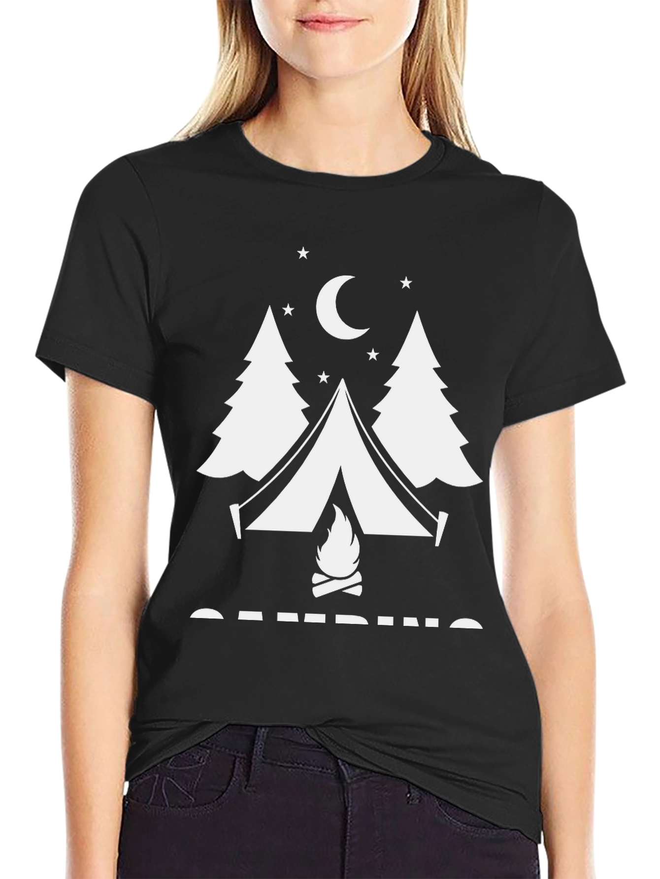 Camping Graphic T-Shirt - Adventure Awaits