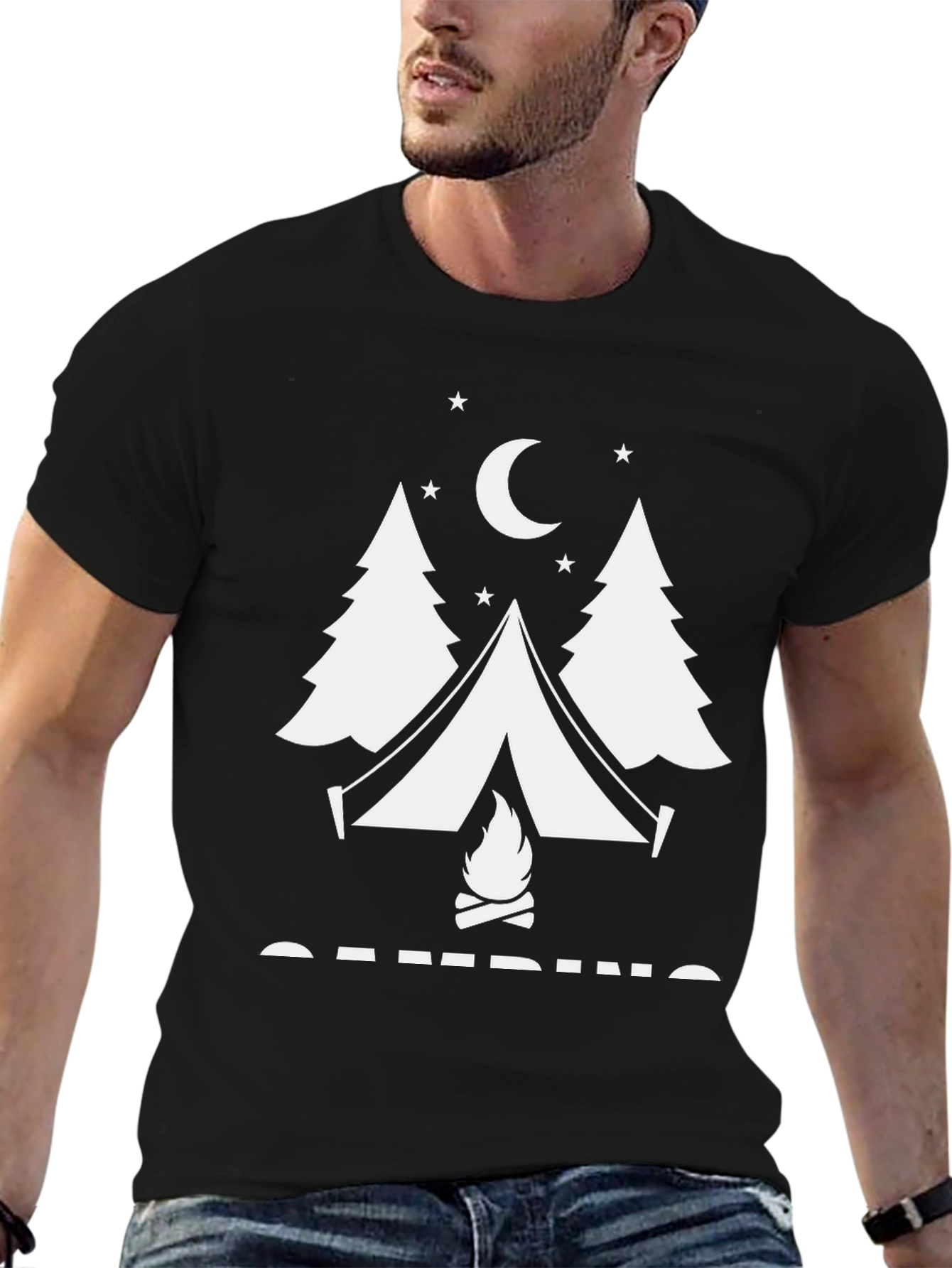 Camping Graphic T-Shirt - Adventure Awaits