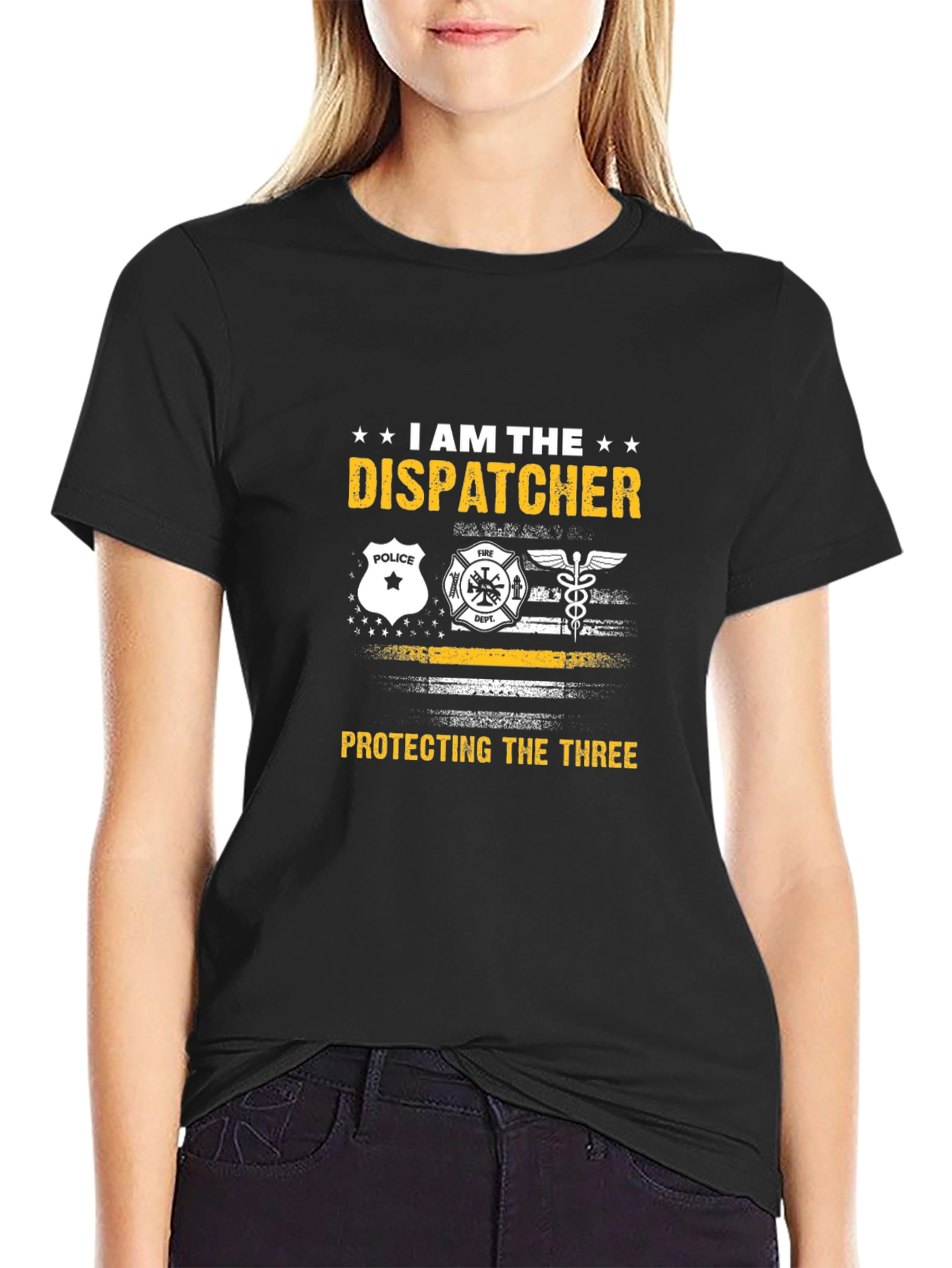 I Am The Dispatcher T-Shirt - Protecting The Three