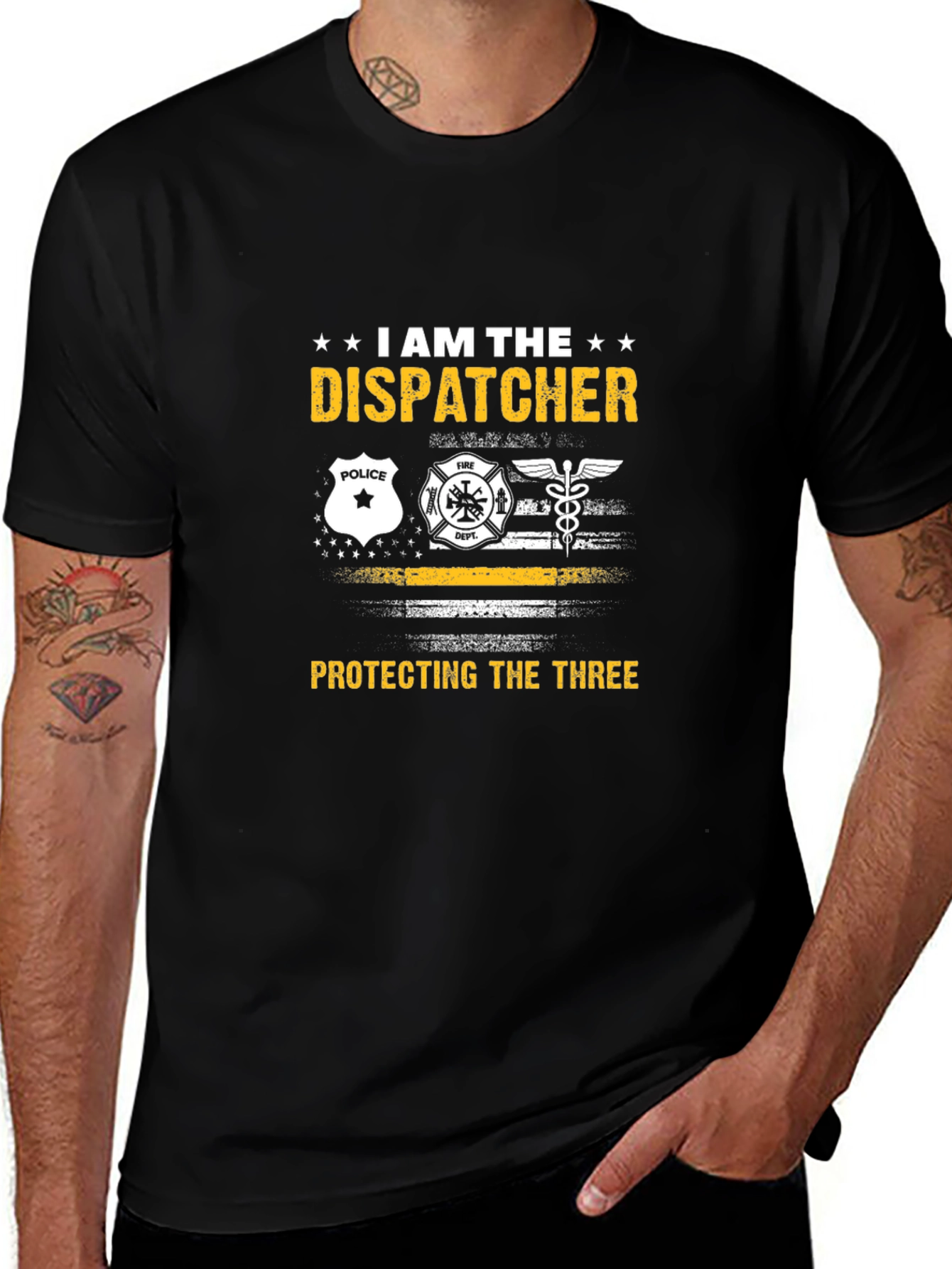 I Am The Dispatcher T-Shirt - Protecting The Three