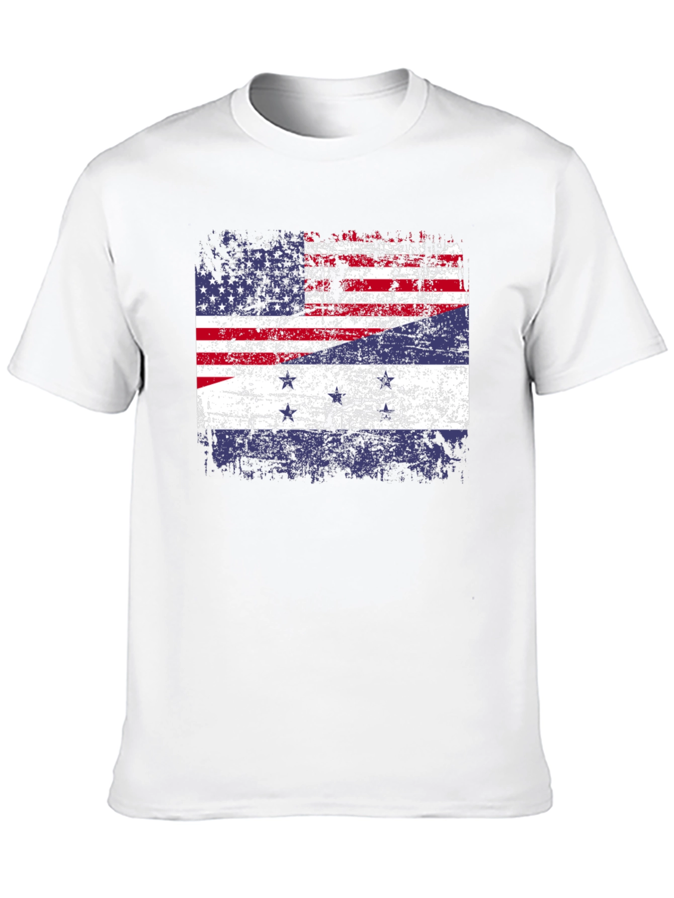 Distressed American-Dutch Flag T-Shirt