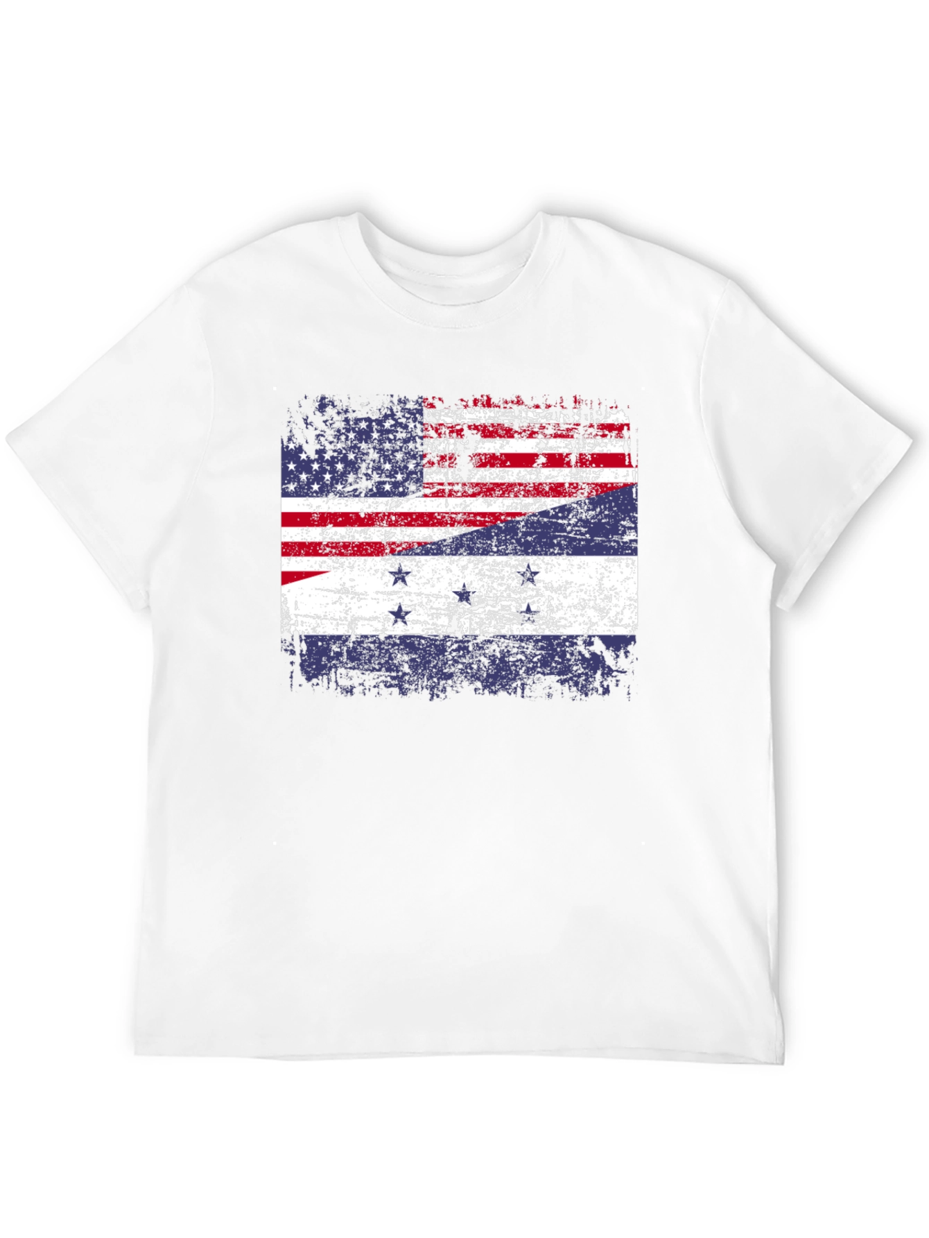 Distressed American-Dutch Flag T-Shirt