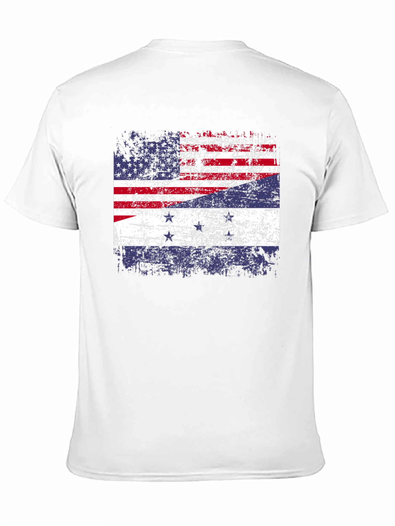Distressed American-Dutch Flag T-Shirt