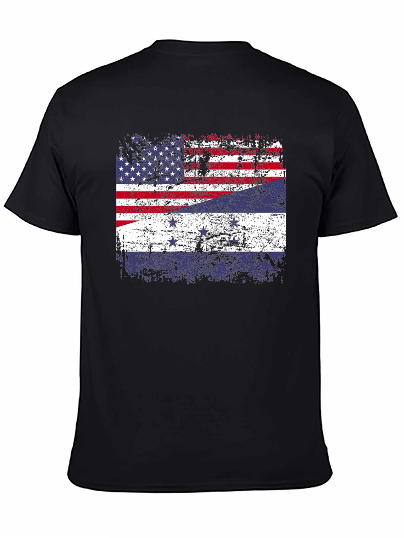 Distressed American-Dutch Flag T-Shirt