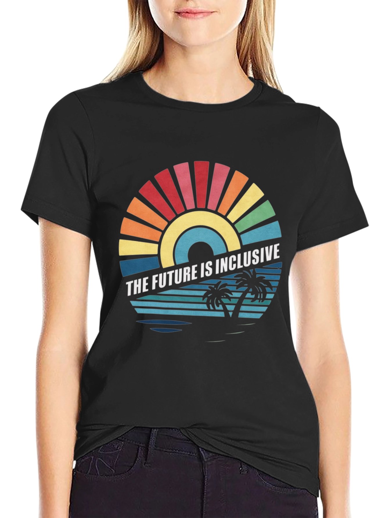 Inclusive Future Graphic Tee - Black Unisex T-Shirt