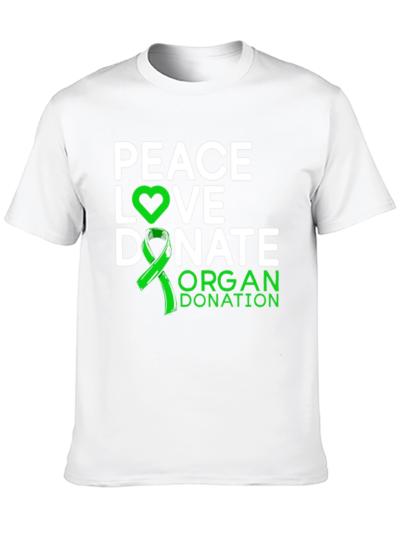 Peace Love Donate Organ Donation Awareness T-Shirt