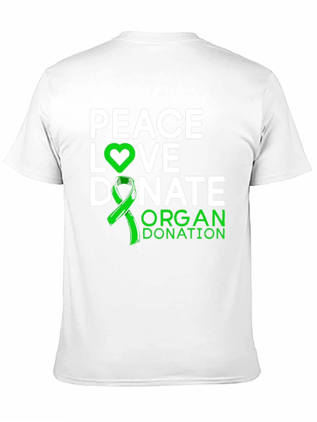 Peace Love Donate Organ Donation Awareness T-Shirt