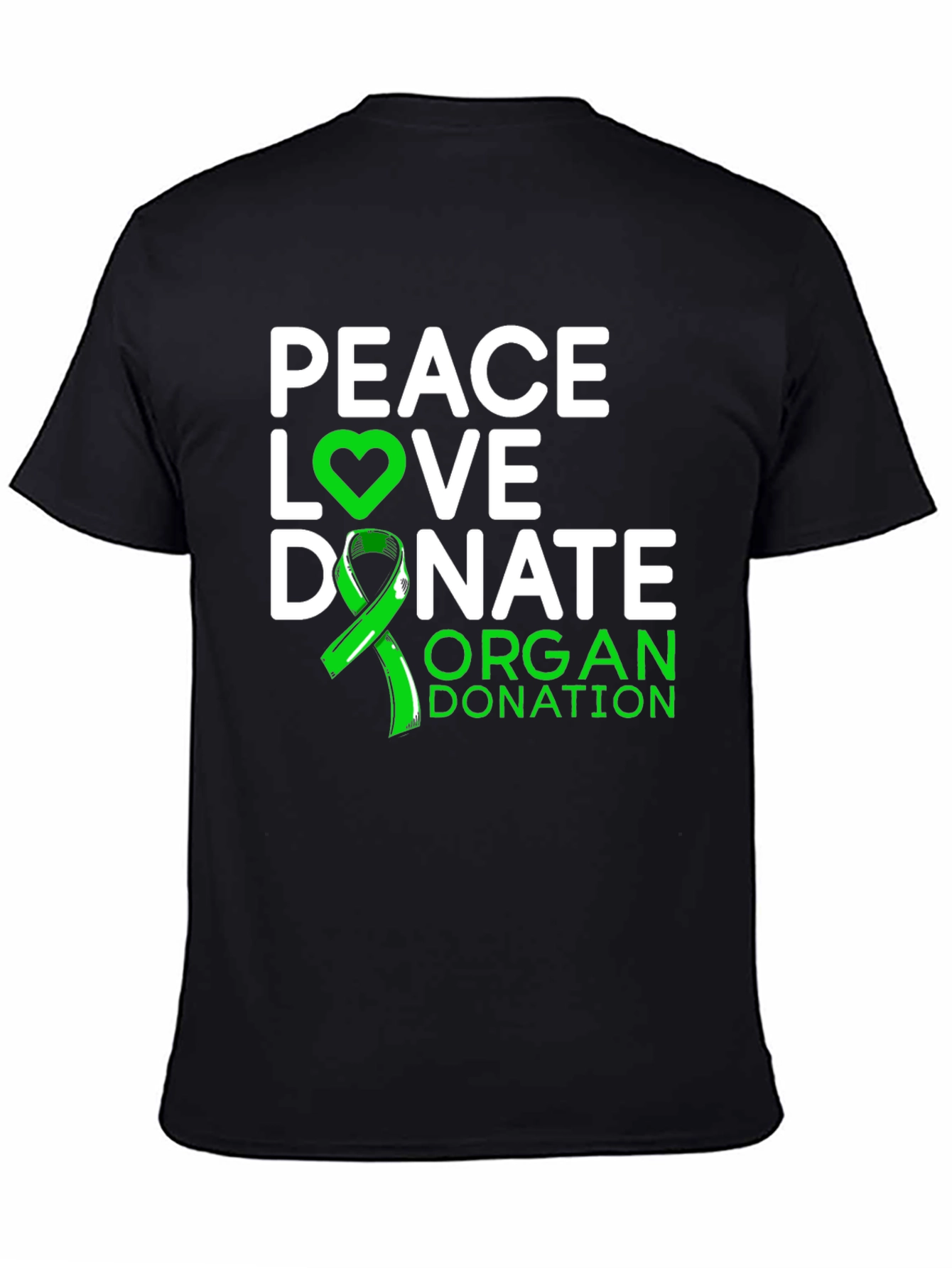 Peace Love Donate Organ Donation Awareness T-Shirt