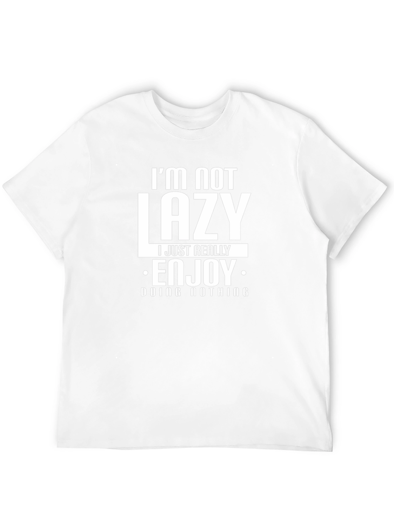 Funny Im Not Lazy Black Graphic T-Shirt