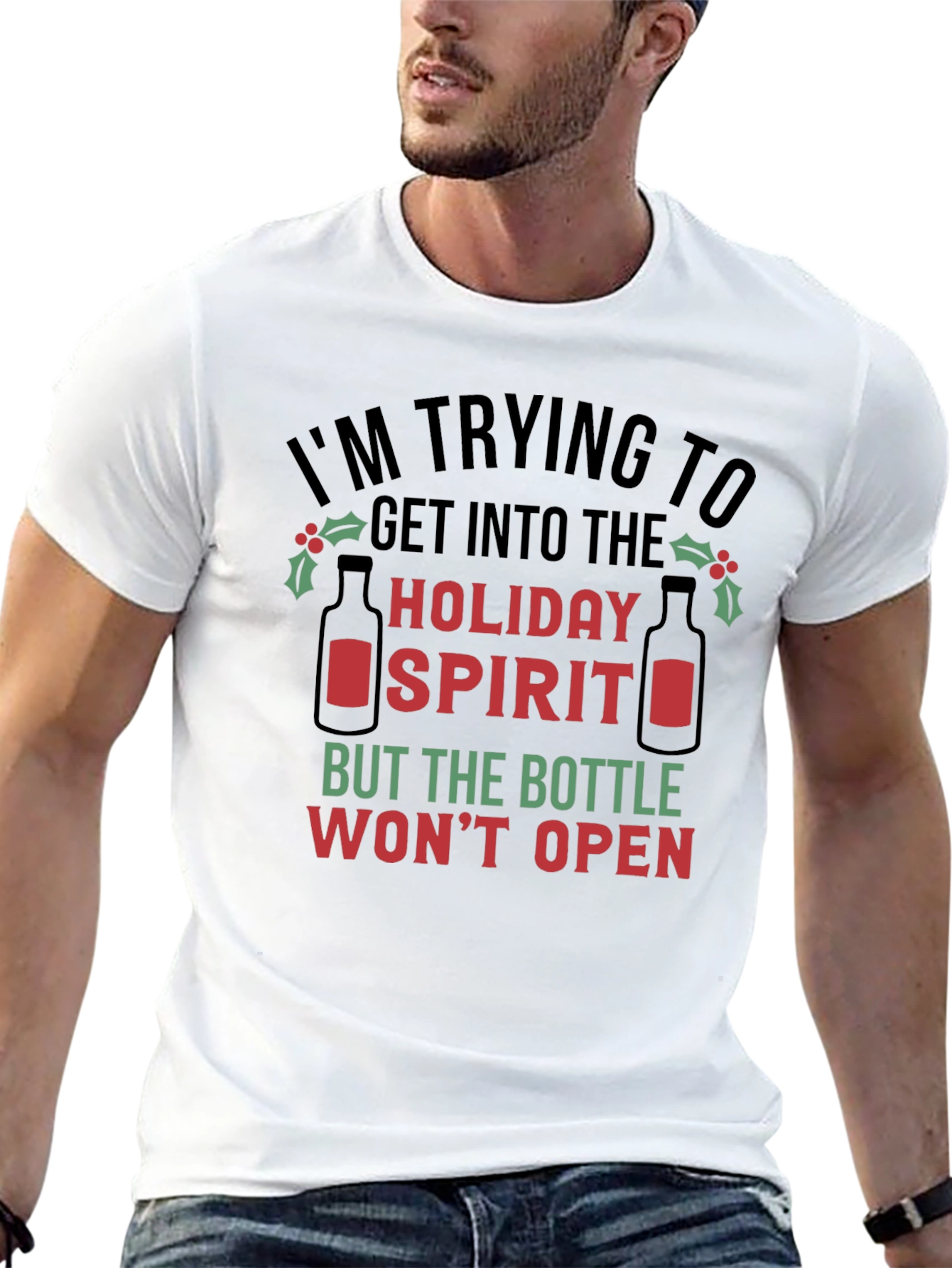 Holiday Spirit T-Shirt - Funny Christmas Tee