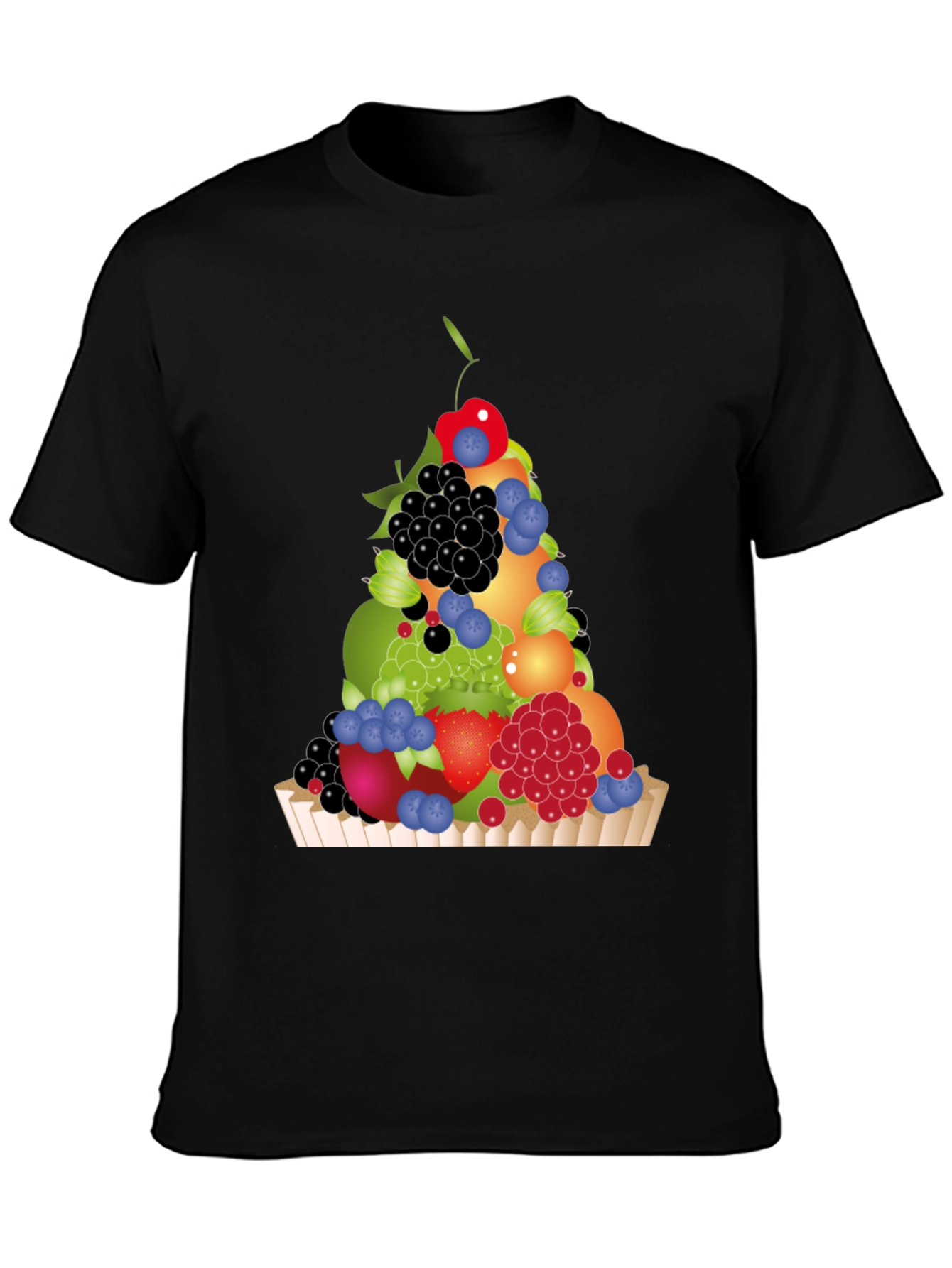 Fruit Medley T-Shirt - Black Graphic Tee