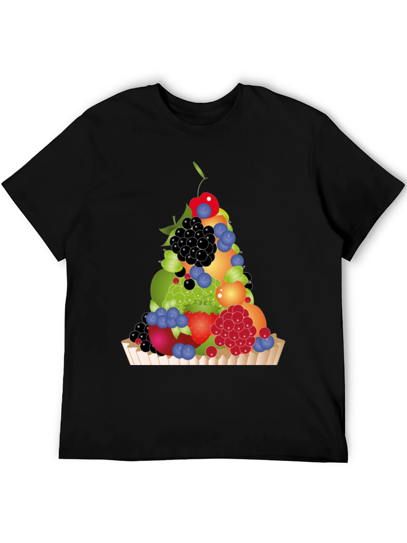 Fruit Medley T-Shirt - Black Graphic Tee