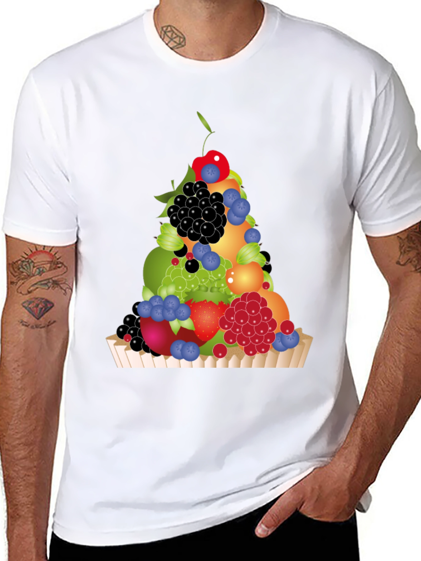 Fruit Medley T-Shirt - Black Graphic Tee