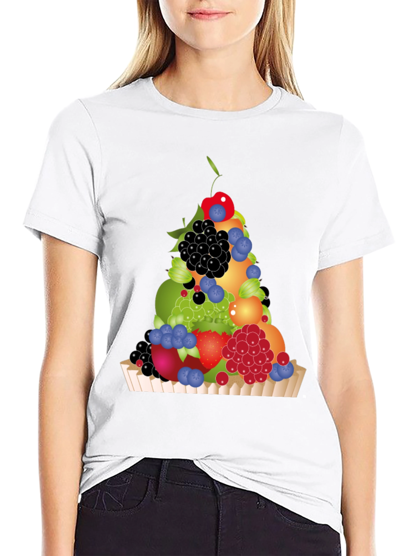 Fruit Medley T-Shirt - Black Graphic Tee