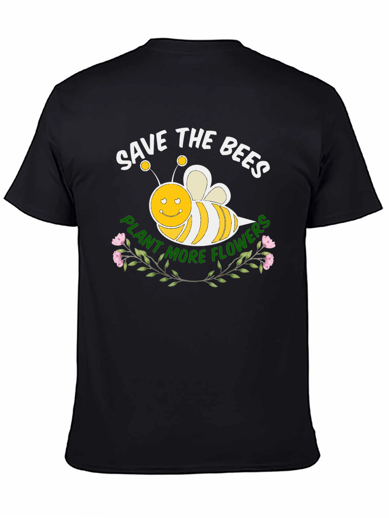 Save the Bees Black T-Shirt