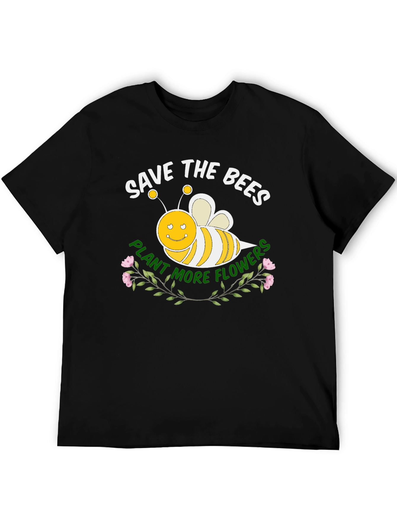 Save the Bees Black T-Shirt