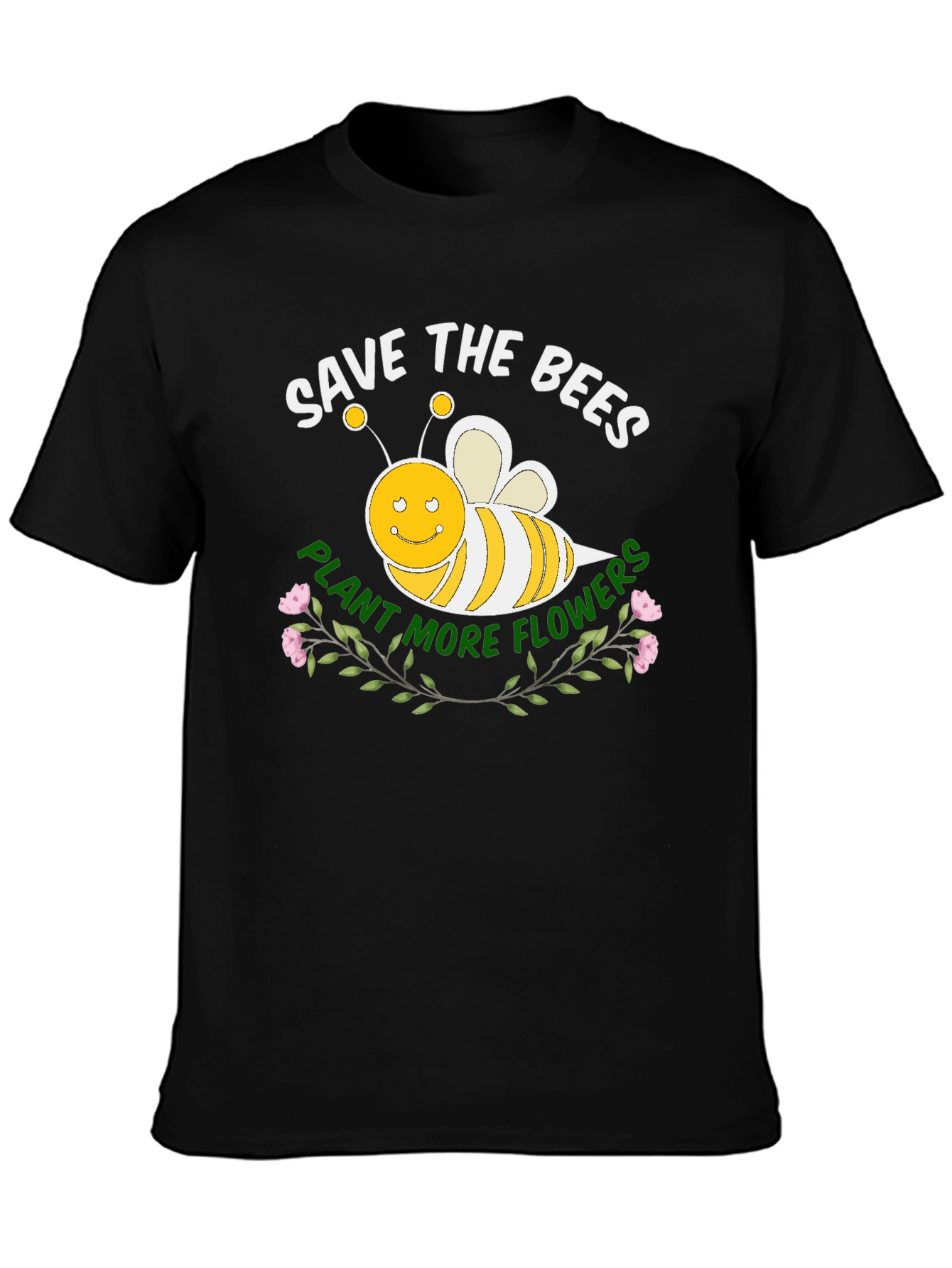 Save the Bees Black T-Shirt