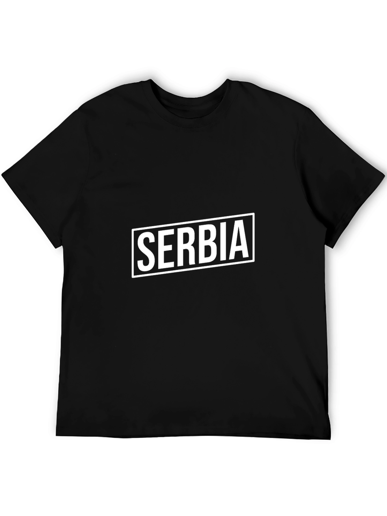 Serbia T-Shirt - Black Graphic Tee