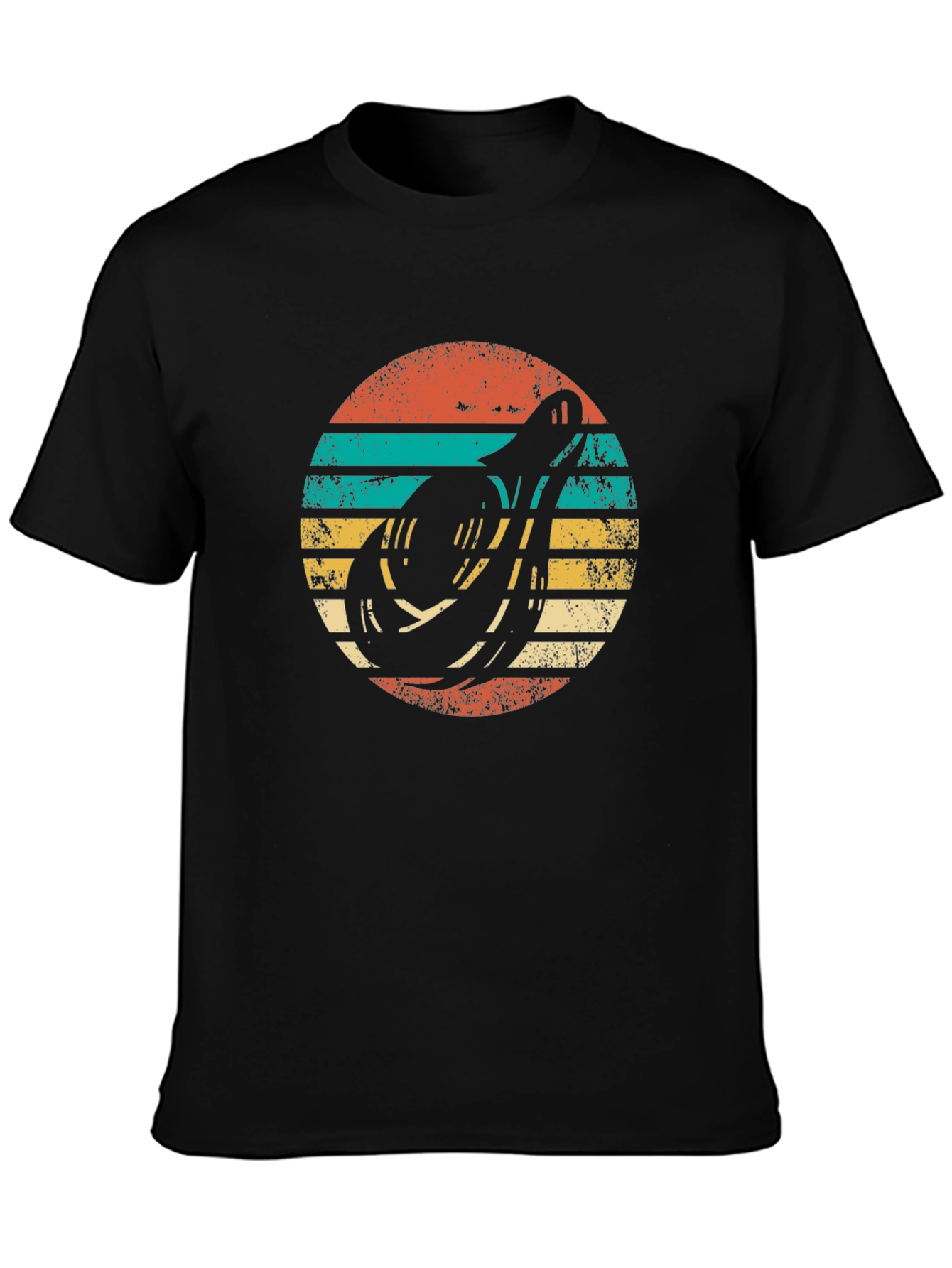 Retro Banjo Sunset T-Shirt - Music Lover Tee