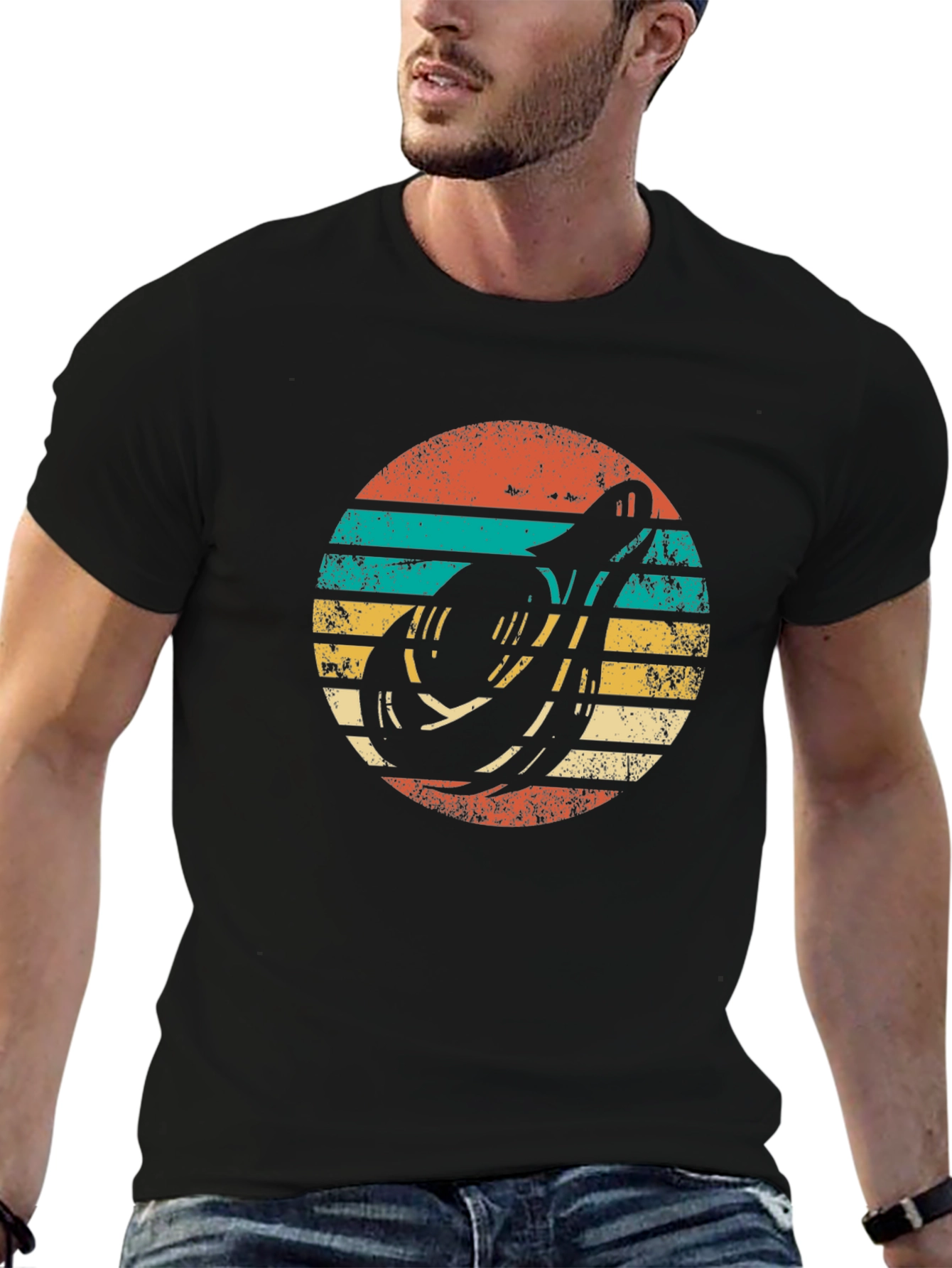 Retro Banjo Sunset T-Shirt - Music Lover Tee