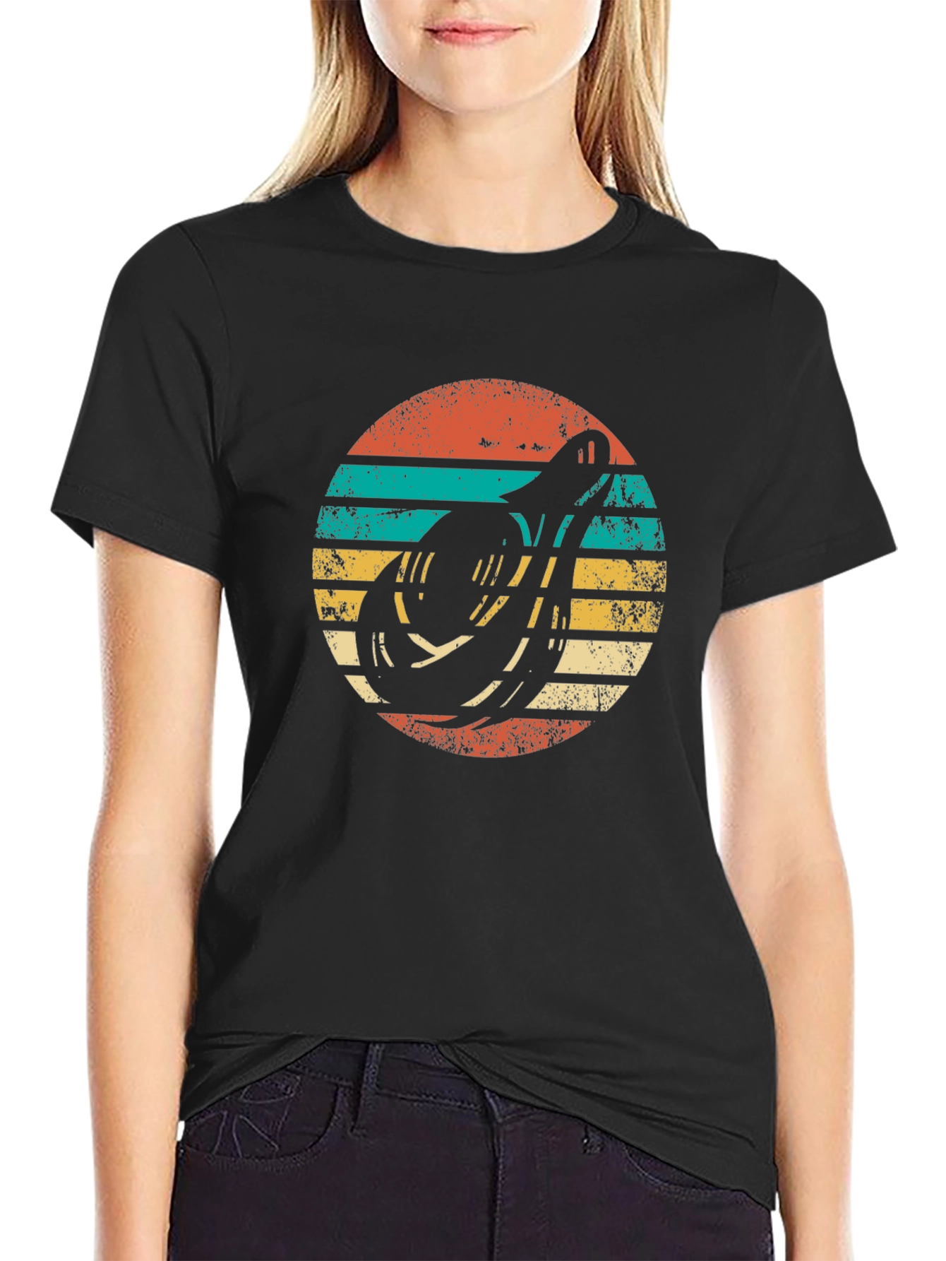 Retro Banjo Sunset T-Shirt - Music Lover Tee
