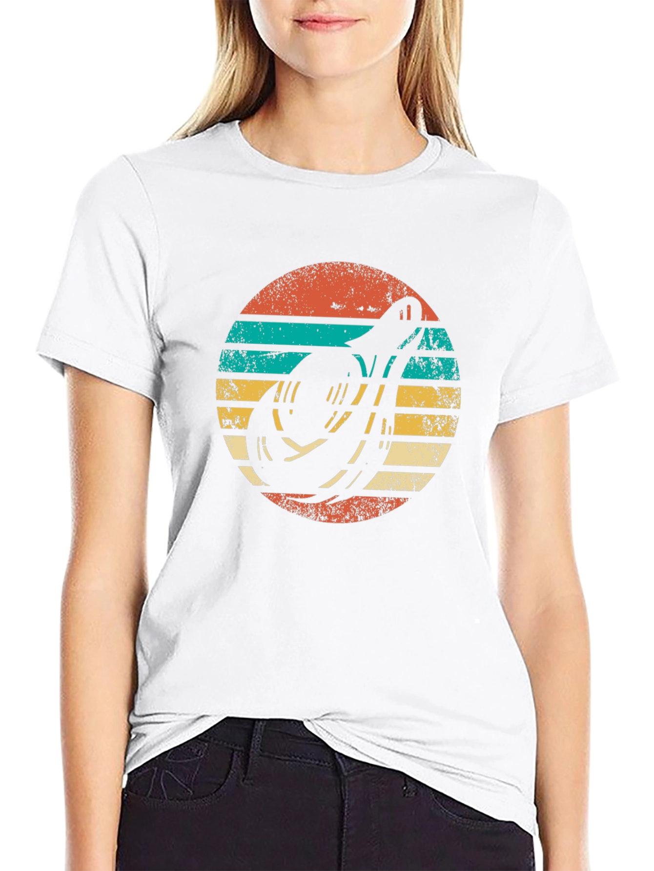 Retro Banjo Sunset T-Shirt - Music Lover Tee