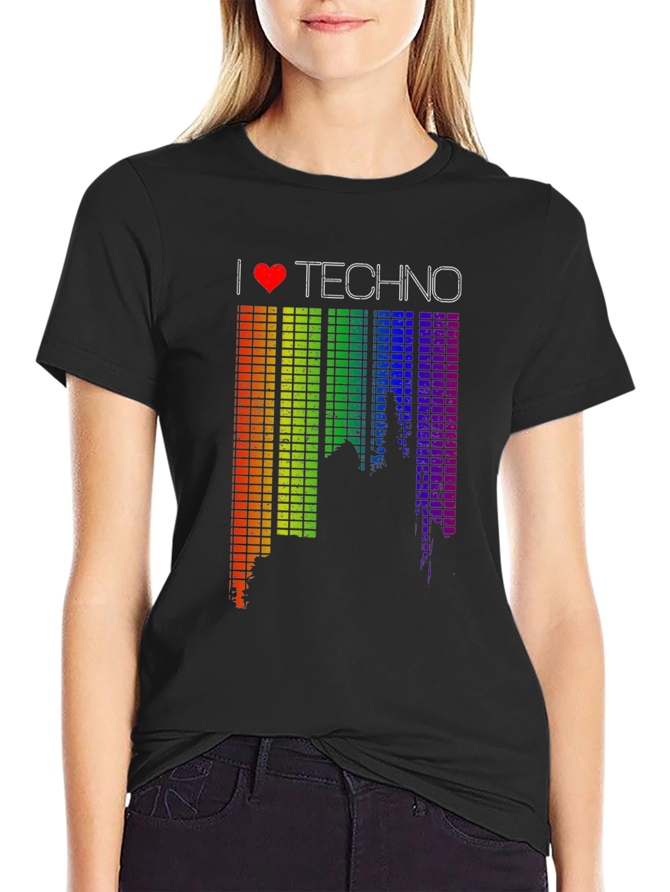 I Love Techno Graphic Tee