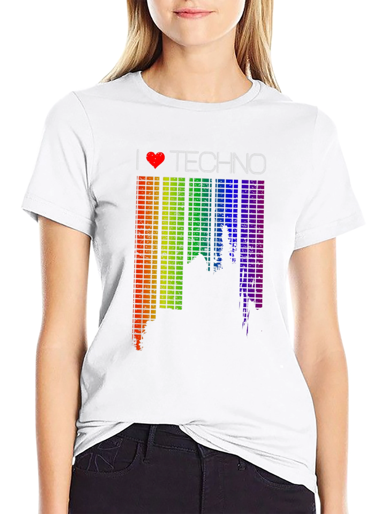I Love Techno Graphic Tee