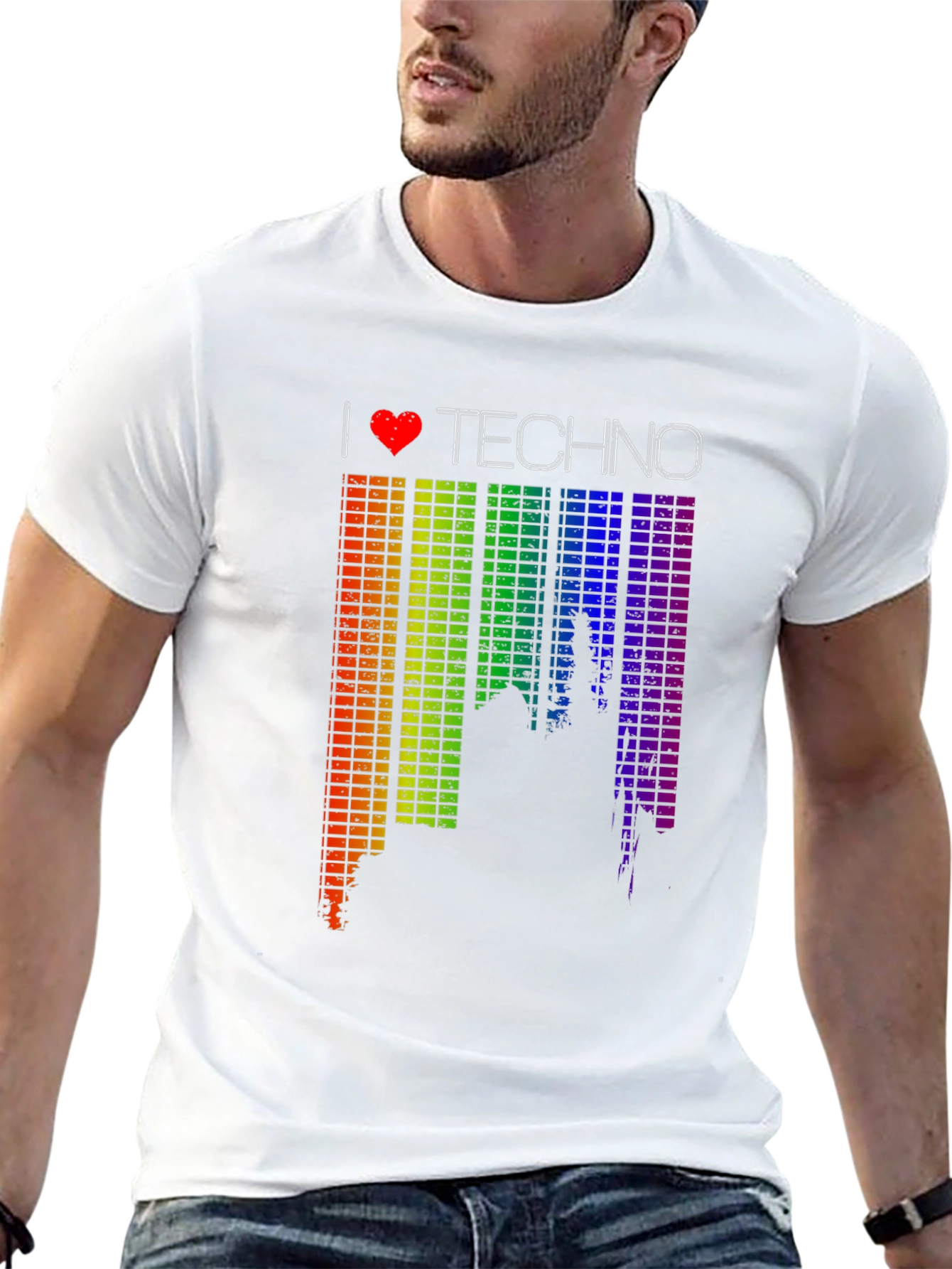 I Love Techno Graphic Tee