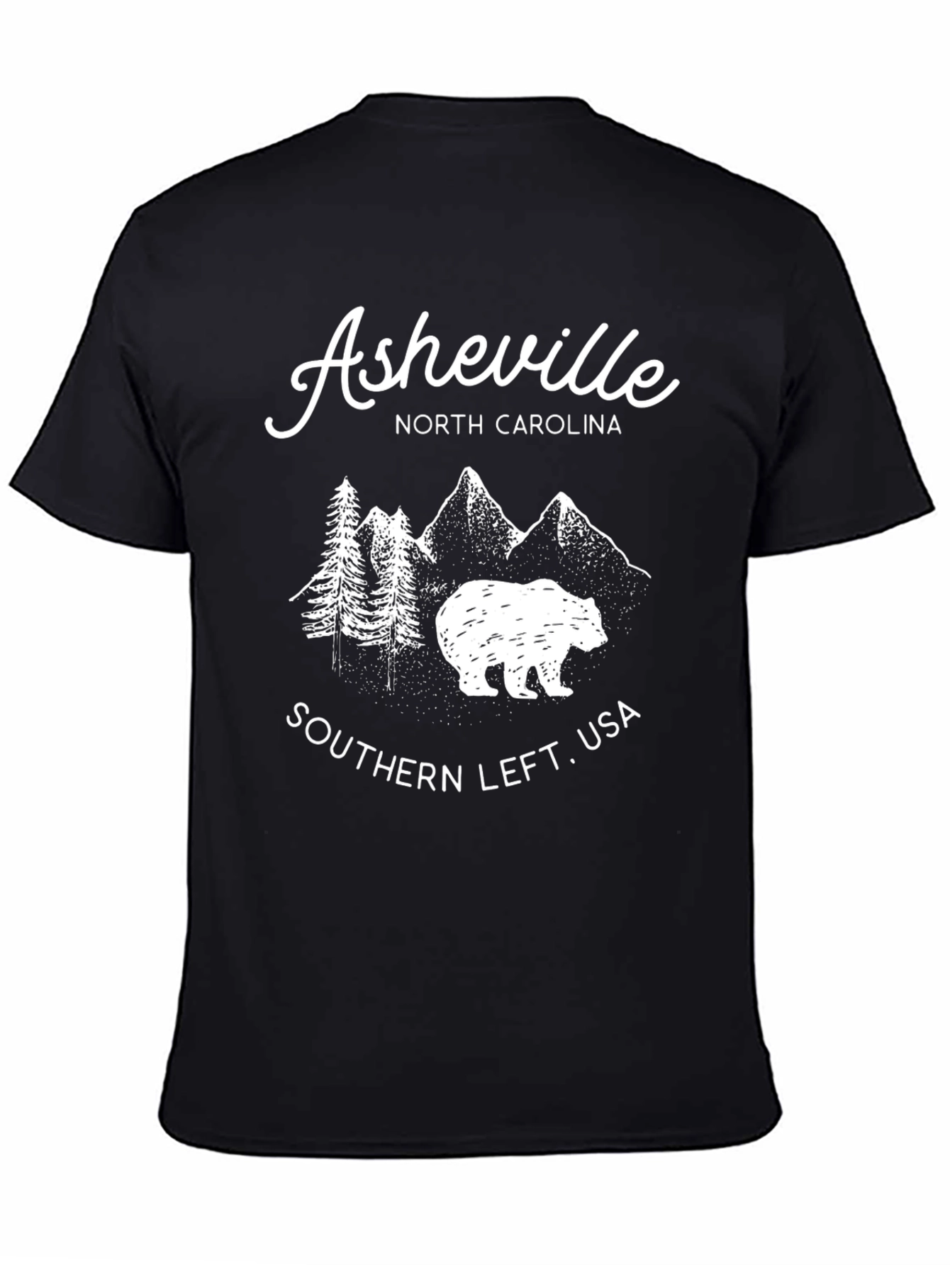 Asheville North Carolina Bear Graphic T-Shirt