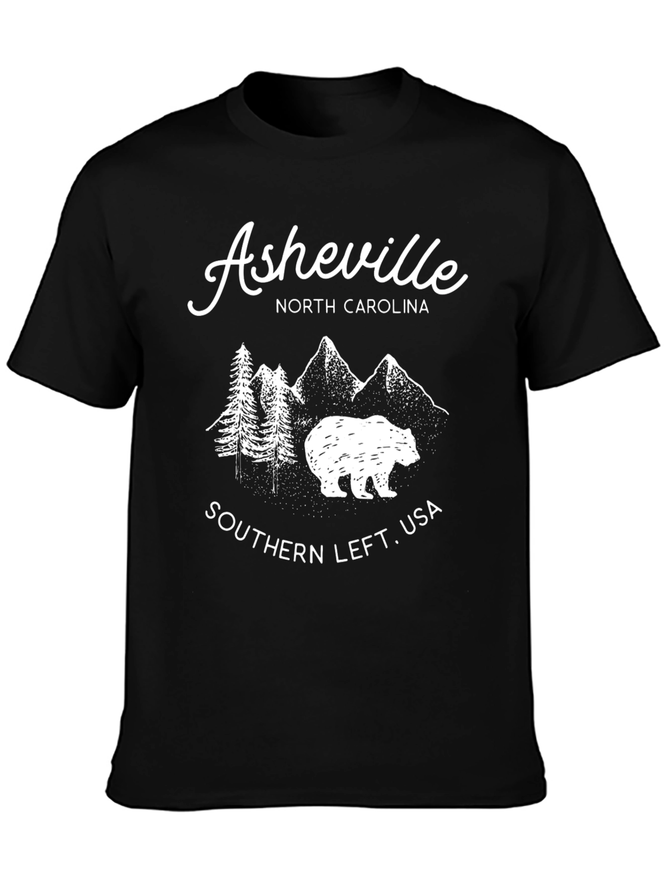 Asheville North Carolina Bear Graphic T-Shirt