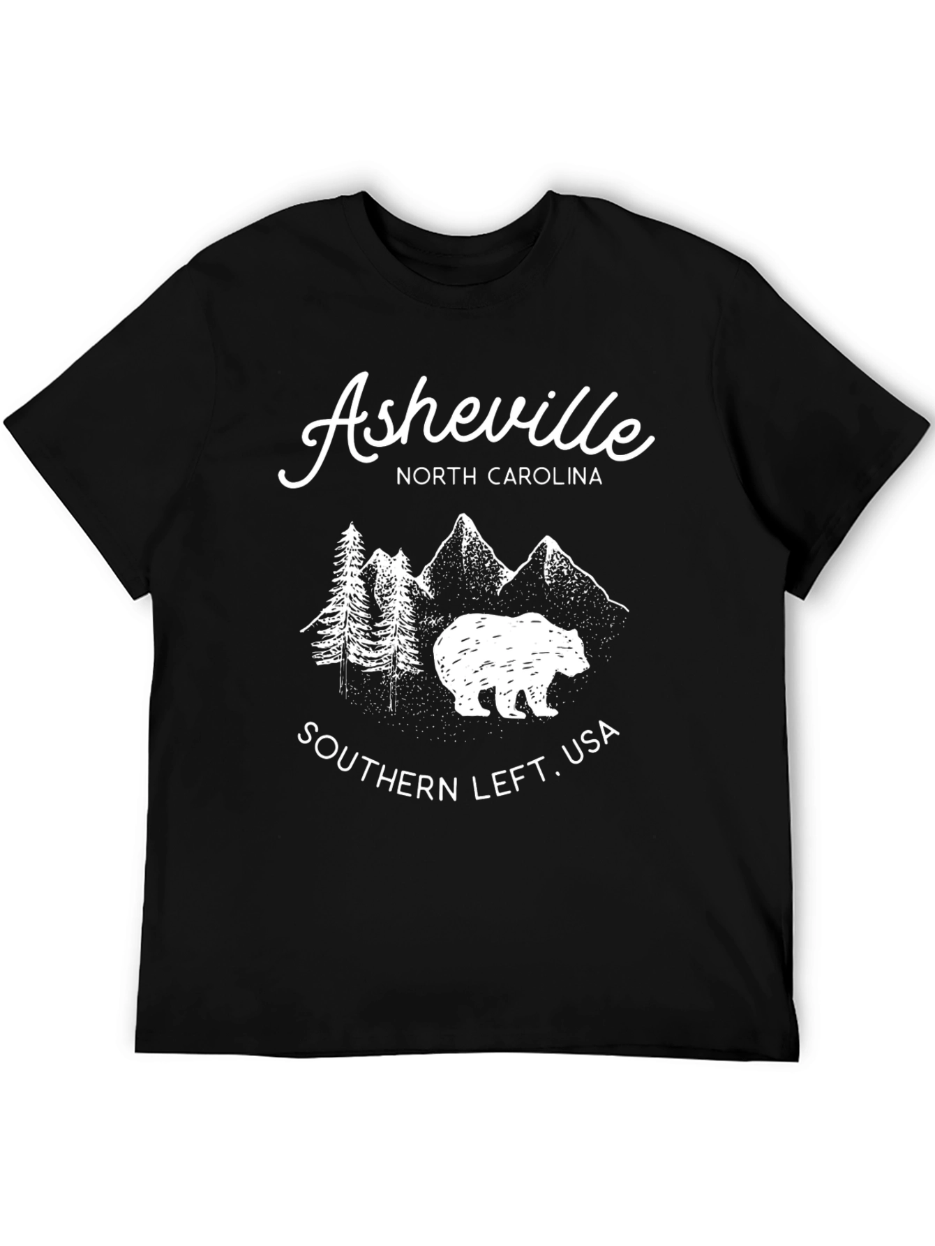 Asheville North Carolina Bear Graphic T-Shirt