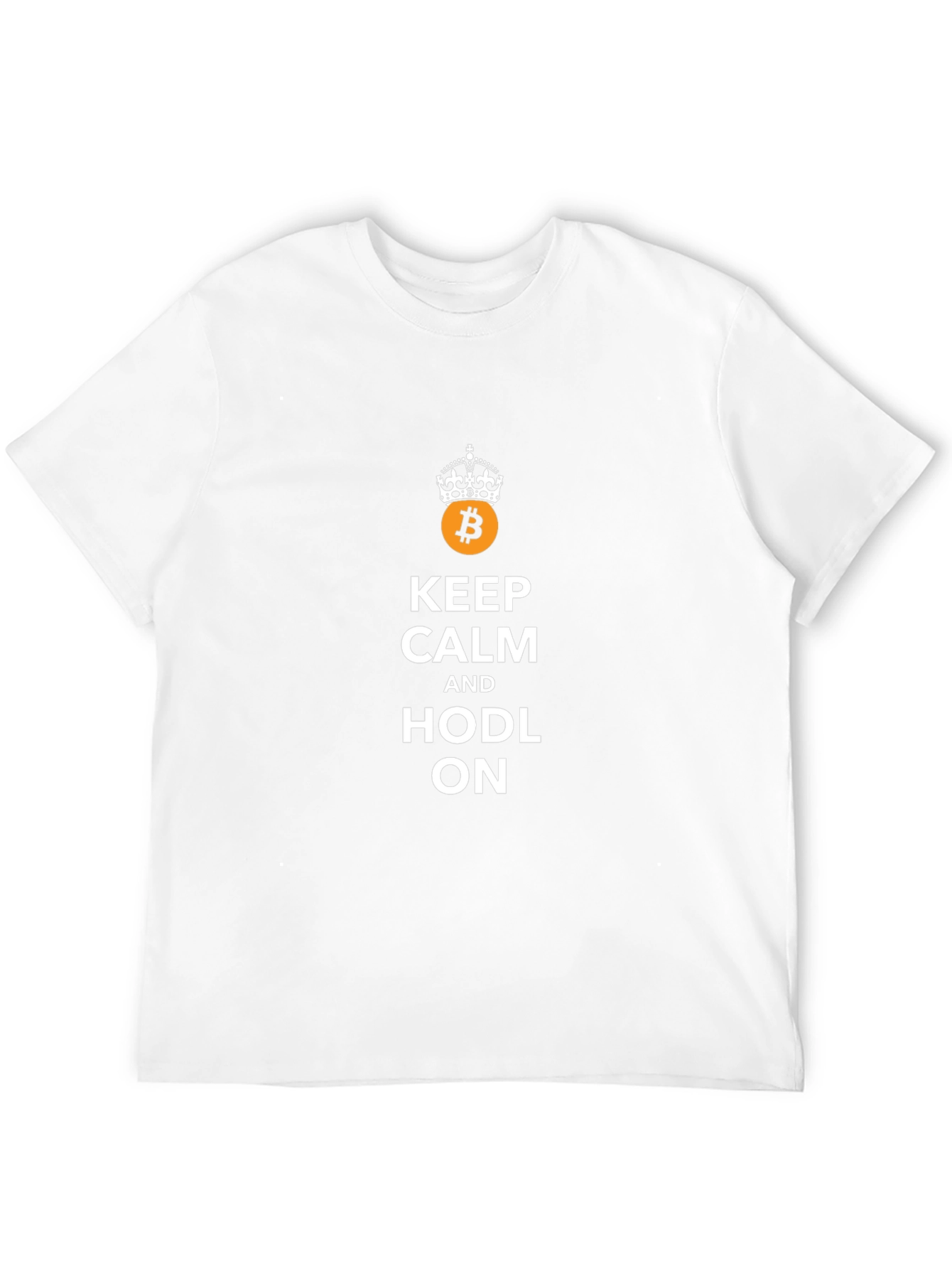 Keep Calm and HODL ON Bitcoin T-Shirt