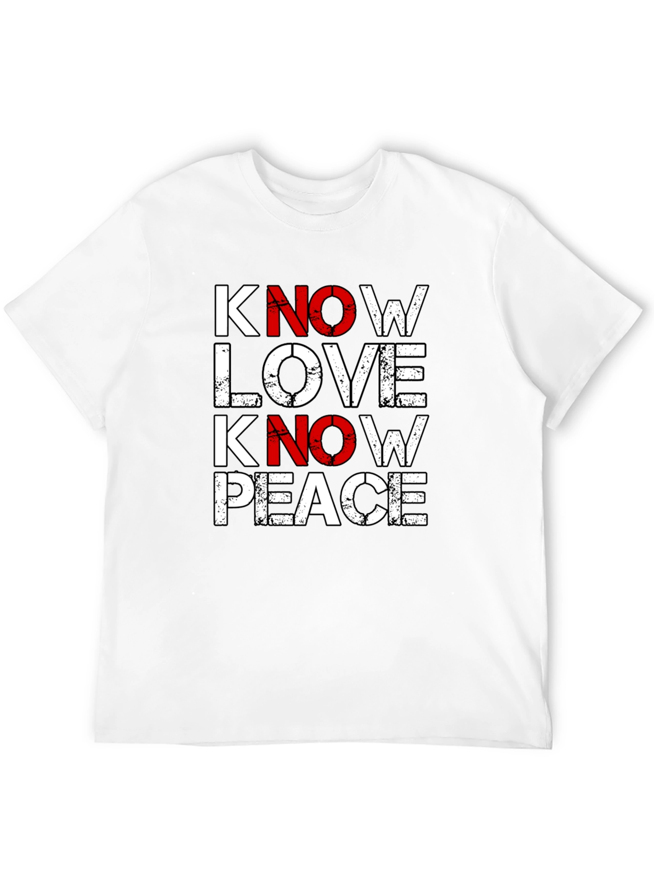 Know Love Know Peace Graphic Tee - Black